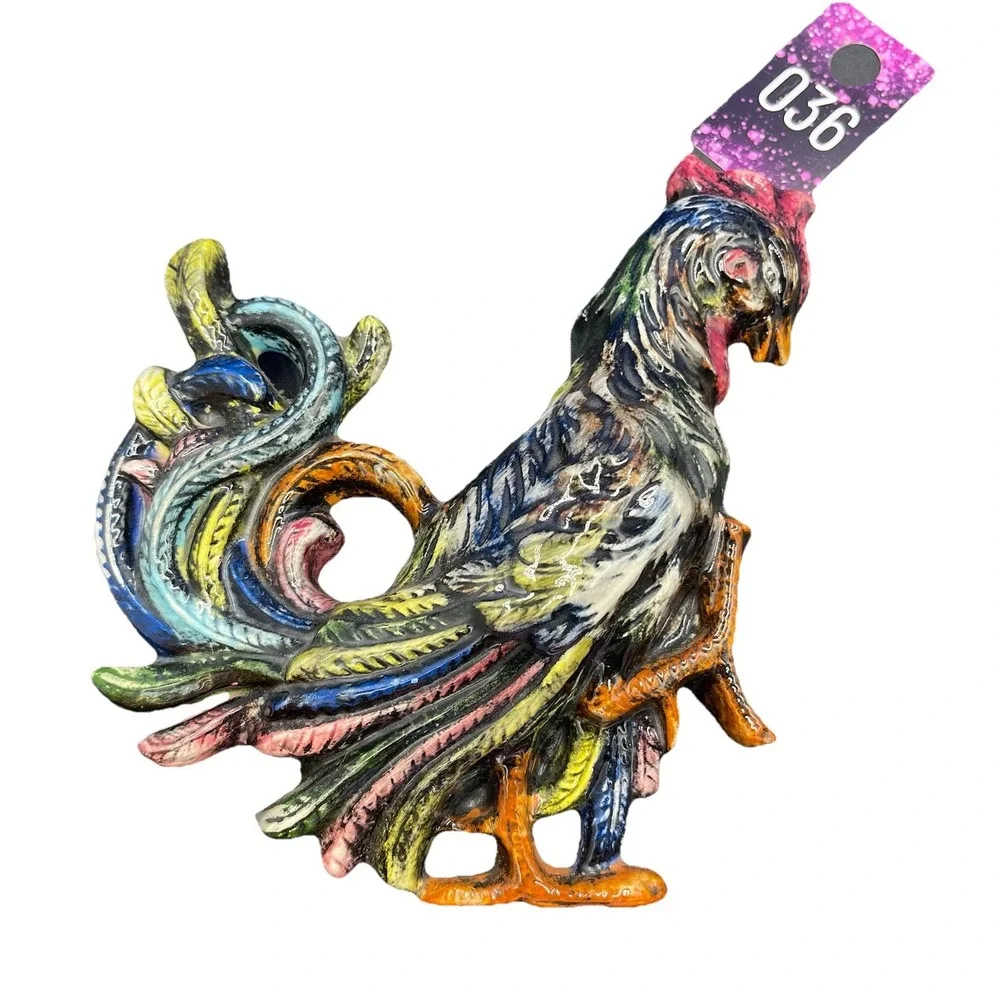2 VNTG Wall‎ Hanging Roosters 8